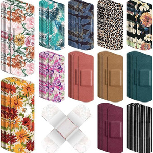 Cross-border multi-style children's elastic fabric cartoon bandages for boys and girls, colorful and cute bandages and plasters - Product Image 1