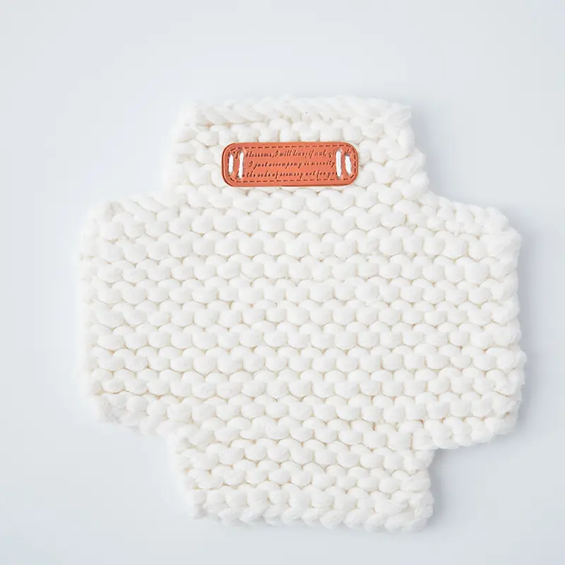 BDニットラウンド手作りかぎ針編みコースターテーブルの装飾ニット綿アクリル編みパッドカップマット