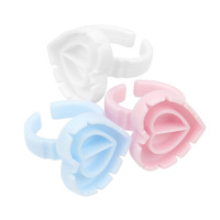 100 pièces/sac de colle jetable pour Extension de cils, anneau de colle, tasse de tatouage, support de Pigment, conteneur de cils, fournisseur d'outils