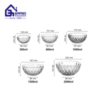 Nouveaux bols en verre Beldi turcs, 4 pouces, mélange de 3 motifs, moulage par presse, 11 oz, bol en verre gravé avec décoration bleue, dorée et noire