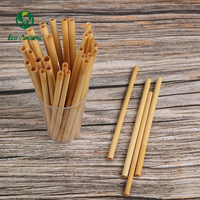 Pailles en roseau naturelles de 20 cm pour smoothies, jus, cocktails - Écologiques, biodégradables, réutilisables, pour les voyages