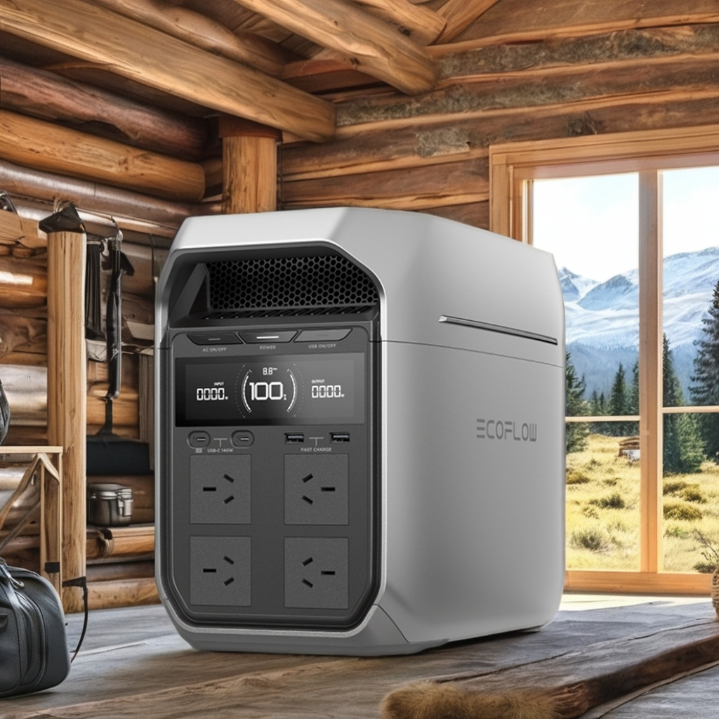 ECOFLOW DELTA 3 Plus+400w Solar Panels - 1800w UPS Power Station
