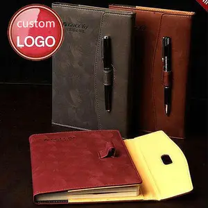 Produttore professionale Custom B6 Planner in pelle PU copertina rigida Agenda diario Notebook formato A5 copertina in carta magnetica regalo