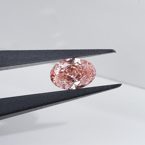 1CT 2CT Oval Pink Diamond Starsgem Top Quality FANCY <strong>VIVID</strong> PINK Lab Grown Diamond - Product Image 1