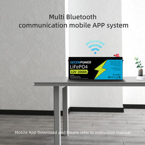 بطارية احتياطية Gecenpower GC-12V200Ah سعة 200 أمبير ليثيوم فوسفات الحديد 12 فولت مع بلوتوث للمركبات الترفيهية والبحرية وعربات الجولف - ضمان لمدة 3 سنوات - Product Image 4