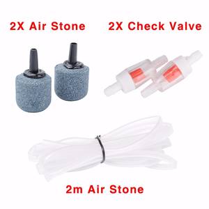 Stille 5W Mini <span class=keywords><strong>Aquarium</strong></span> Luchtpomp Plastic <span class=keywords><strong>Aquarium</strong></span> Beluchter Zuurstofpomp Met 2 Uitlaten 2 Luchtstenen 2M Siliconen Buizen - Product Image 2