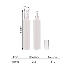 真空25gドロッパーアイクリームヒアルロン酸ニードルチューブプラスチックボトル、底押し式ドロッパー化粧品ボトル（エッセンス入り） - Product Image 4