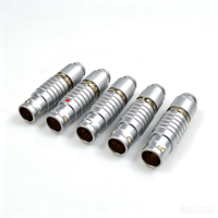 Conectores Circulares de Teclado Mecánico de Empuje y Tracción, Serie B Única, Precisión FGG 0B 2 3 4 5 6 7 Pines, Macho y Hembra