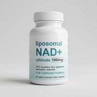 10 en 1 Formule Avancée Liposomale NAD+ 1000mg Complément Alimentaire 60 Capsules Resvératrol ALA Astaxanthine Glutathion Quercétine Boost