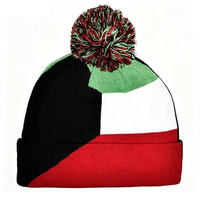 Nouveau bonnet tricoté drapeau italien pour femmes et hommes, bonnet à pompon doux et extensible, chaud pour l'hiver, vente en gros personnalisée à prix abordable