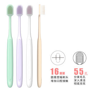 Cepillo de dientes personalizable con cerdas suaves de nailon, cabezal ancho, para adultos, hecho en China, número de pieza SF1370 - Product Image 3