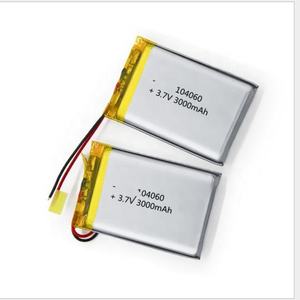 104060 3000mah <span class=keywords><strong>3</strong></span>,7 v high size rechargeable lithium polymer Petty's Battery ion cells packet - Product Image 2