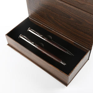 TTX-bolígrafos estilográficos de madera de <span class=keywords><strong>roble</strong></span>, Estilo Vintage, Clip dorado, para negocios, escuela, escritura, Chino - Product Image 6