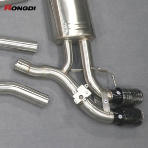 จัดส่งรวดเร็ว ท่อไอเสียแคทแบ็กสแตนเลส 304 สำหรับ BMW M5 F90 4.4T พร้อมปลายท่อไอเสีย - Product Image 2