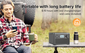 เครื่องเล่นซีดีอเนกประสงค์สไตล์เรโทร พร้อมบลูทูธ วิทยุ FM ช่องเสียบ USB และการ์ด TF หน้าจอ LCD ลำโพงสเตอริโอคู่ สำหรับใช้ในบ้าน รถยนต์ และบนโต๊ะทำงาน - Product Image 2