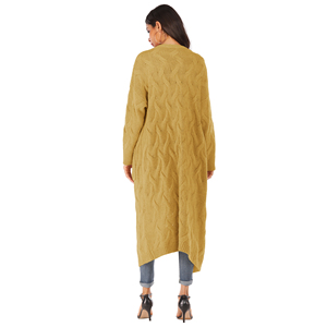Vente en gros usine : Manteau long en tricot épais pour <span class=keywords><strong>femme</strong></span>, jacquard flocon de neige, cardigan à design irrégulier avec grandes poches plaquées, <span class=keywords><strong>v</strong></span>êtement d'extérieur - Product Image 6