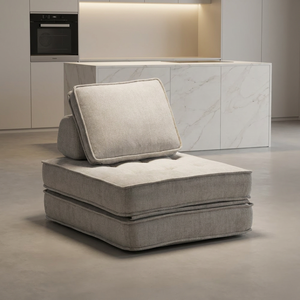 Sofá Cama Individual Moderno Convertible de Tela, Reclinable, Plegable, para Masajes, Mueble para Oficina en Casa, Sala de Estar - Product Image 2