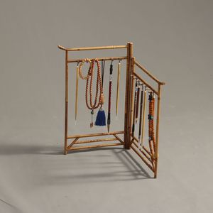 Soporte para pinceles de bambú, soporte para bolígrafos de caligrafía, modelo recto plegable para escritorio Bj-9021 - Product Image 3