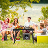 Ensemble table et tabouret pliables réglables en hauteur, chaise pliable pour la randonnée, le camping, le barbecue, le pique-nique, la plage