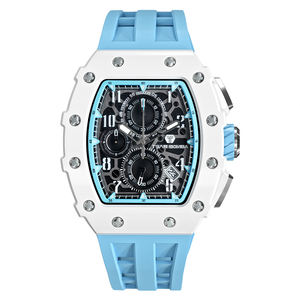 <span class=keywords><strong>TSAR</strong></span> BOMBA nouvelle <span class=keywords><strong>montre</strong></span> en résine pour hommes avec bande de silicone Tonneau étanche mode montres pour hommes - Product Image 2