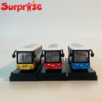 Modèle de bus scolaire en alliage moulé sous pression avec impression de logo personnalisée OEM, mini véhicule de transport, jouet, cadeau promotionnel pour la rentrée scolaire