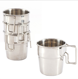 Customized Stainless Steel 300ml Travel Camping Portable Mugs Cup Stock for Wholesales - Product Image 5