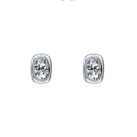 <strong>Best</strong> Seller Personality 5A Cubic Zircon S925 Sterling Silver Stud Hypoallergenic <strong>Earrings</strong> Jewelry Women