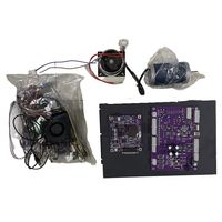 Kit d'accessoires pour machine de jeu d'arcade - Composants métalliques en acier inoxydable, design rétro, prise en charge de l'anglais, carte mère violette, refroidissement du moteur