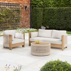 Nuevo Diseño de Lujo, Juego de Sofás de Teca para Patio y Jardín, Muebles de Exterior Modernos - Product Image 1