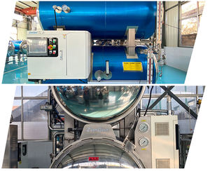 آلة تعقيم الأغذية، جهاز تعقيم صناعي للأرز الجاهز للأكل، تعبئة معبأة بالغاز لحليب جوز الهند/الصلصات - Product Image 3