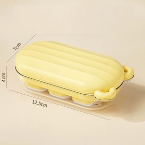 Molde de silicona cuadrado de grado alimenticio de fácil desmolde con tapa de oso desmontable, para congelación rápida de cubitos de hielo y crema, herramienta doméstica ecológica - Product Image 5