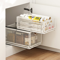 Organisateurs de porte-outils de panier en acier inoxydable pour le stockage de cuisine et les organisateurs de maison de commande et le stockage de céréales de stockage