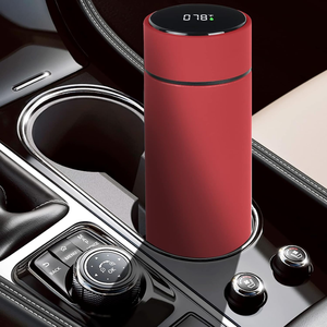 Bouteilles d'eau sportives personnalisées en gros, 500 ml, double paroi, acier inoxydable 304, affichage de la température intelligent, isolation sous vide - Product Image 6