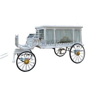 Cercueil funéraire à chevaux de haute qualité, directement de l'usine, cercueil funéraire antique, transport spécial - Product Image 1