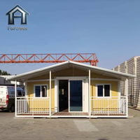 Maison préfabriquée extensible en conteneur de 20 pieds ou 40 pieds, prête à l'emploi, 4 chambres, maison modulaire préfabriquée