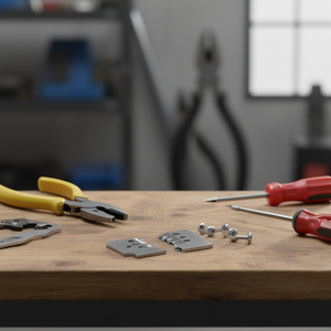 Knipex Replacement Stainless Steel Blades for 12 12 12 Wire Crimpers <b>Set</b> with Screws 8 AWG <b>Crimping</b> - Product Image 2