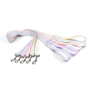 マカロンカラー防水PVCピンク襟リーシュとハーネスセットカラフルなプラスチックバックル犬用ハーネスセット - Product Image 6