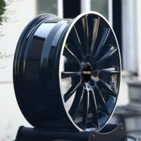 Jantes forgées sur mesure TITAN FORCE 19 20 21 22 pouces 5x112 5x130 noir mat avec bord poli compatibles Mercedes Maybach W221 W213 W447 C63S