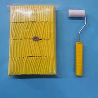 Éponge en coton pour le nettoyage des coins non adhésive Coin de verre pour le travail du verre isolant avec rouleau 65*30*5MM
