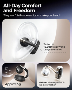 <span class=keywords><strong>SOUNDPEATS</strong></span> Clip 1 Auriculares inalámbricos abiertos Auriculares con clip para la oreja Efecto de sonido Dolby abierto Auriculares deportivos giratorios OWS - Product Image 6