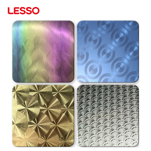 แผ่นสแตนเลสมาตรฐาน <span class=keywords><strong>LESSO</strong></span> ASTM เกรด 304 201 316 ความหนา 1.0-1.5 มม. แผ่นตกแต่งสีสันสำหรับตกแต่งพื้นที่เชิงพาณิชย์ - Product Image 6