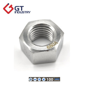 可靠的中国工厂DIN934 A286 2453 660六角螺母M12 M14 M16 M18 M20M24 M28 Inconel 625六角螺母 - Product Image 2