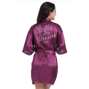 Kimono de satén para fiesta nupcial - Product Image 6