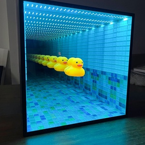 Boîte à lumière miroir à bande LED personnalisée, boîte à lumière miroir infini 3D, intérieur et extérieur pour la natation - Product Image 5