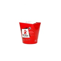 HAPPYPACK Kotak Mie Kertas Kraft Sekali Pakai untuk Dibawa Pulang, Wadah Makanan 16/26/32oz