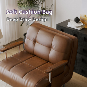 Sofá Cama Convertible Multifuncional de Cuero, Asientos Modernos, el <span class=keywords><strong>Mejor</strong></span> Sofá Cama Inflable 2026, <span class=keywords><strong>Sofás</strong></span> Cama de Cuero Modernos a Bajo Precio - Product Image 3