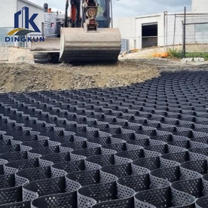 แผ่นจีโอเซลล์พลาสติก HDPE ขนาด 100 มม. 150 มม. สำหรับเสริมความแข็งแรงของพื้นถนนและลานจอดรถ แบบมีพื้นผิวและแบบเจาะรู สำหรับปูบนกรวด - Product Image 2