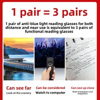 Lunettes de lecture noires à changement de couleur, progressives, multifocales, double usage, vision de loin, anti-lumière bleue, zoom intelligent