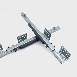 ROHU lemari pakaian Kabinet Kabinet sebagian ekstensi tunggal bawah rel panduan laci peredam tersembunyi rel geser seng - Product Image 1