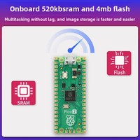 Placa de Desarrollo Raspberry Pi Pico 2w, Microcontrolador de Doble Núcleo Raspberry Pi Pico 2 Wifi RP2350